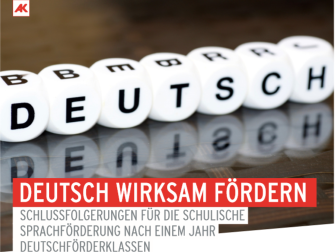 Deutsch wirksam fördern Flyer © Arbeiter Kammer